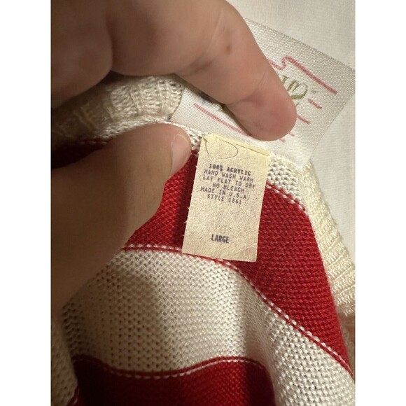 Vintage 80’s Striped Sweater Vest - Picture 5 of 5